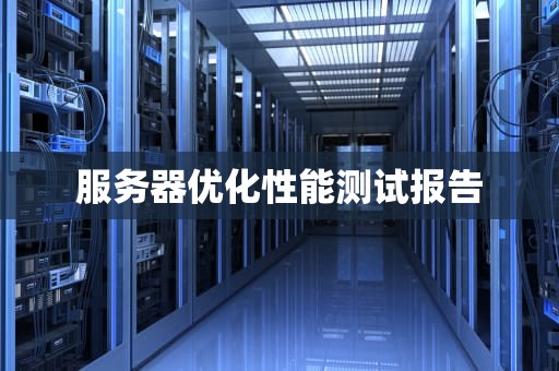 服务器优化性能测试报告