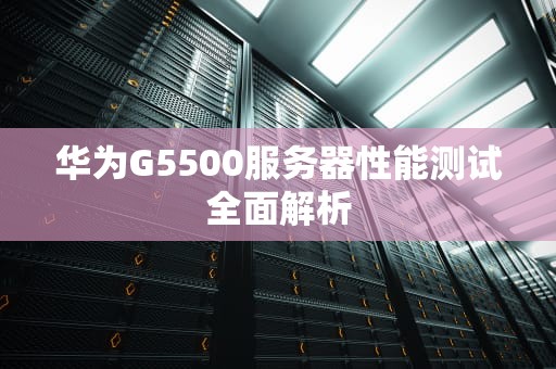 华为G5500服务器性能测试全面解析