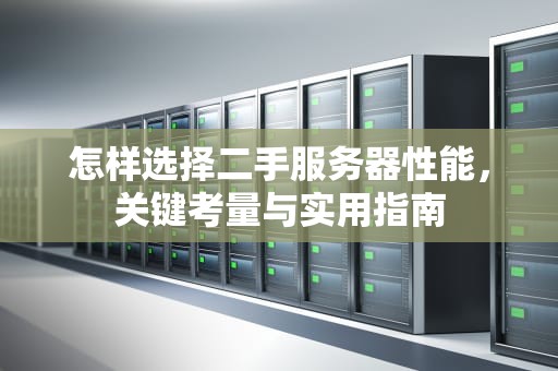 怎样选择二手服务器性能，关键考量与实用指南
