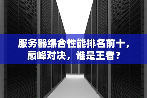 服务器综合性能排名前十，巅峰对决，谁是王者？