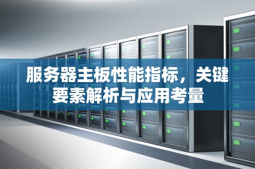 服务器主板性能指标，关键要素解析与应用考量