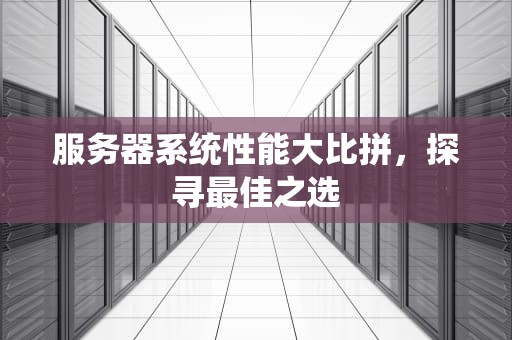 服务器系统性能大比拼，探寻最佳之选