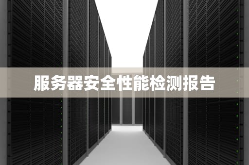 服务器安全性能检测报告