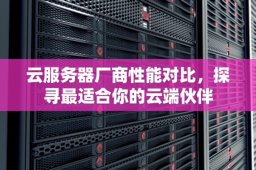 云服务器厂商性能对比，探寻最适合你的云端伙伴