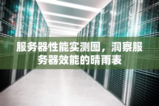 服务器性能实测图，洞察服务器效能的晴雨表