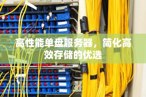 高性能单盘服务器，简化高效存储的优选