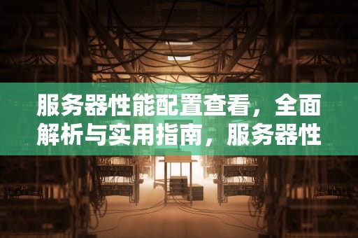 服务器性能配置查看，全面解析与实用指南，服务器性能怎么看