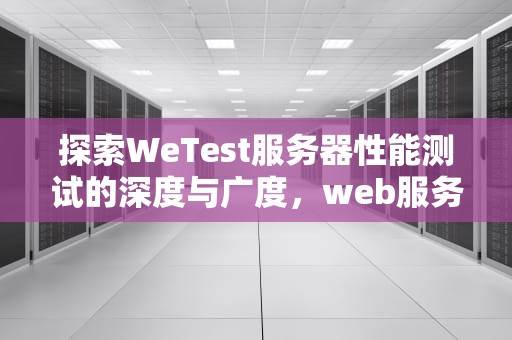 探索WeTest服务器性能测试的深度与广度，web服务器性能测试