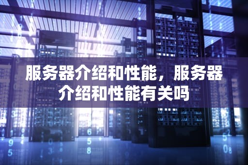 服务器介绍和性能，服务器介绍和性能有关吗