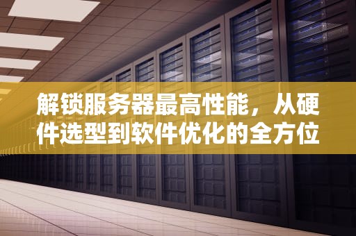 解锁服务器最高性能，从硬件选型到软件优化的全方位策略，服务器最高性能是多少