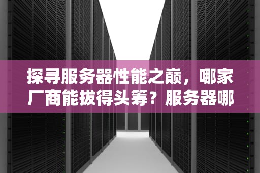探寻服务器性能之巅，哪家厂商能拔得头筹？服务器哪家最好