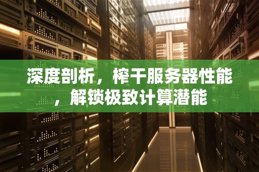 深度剖析，榨干服务器性能，解锁极致计算潜能