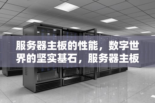 服务器主板的性能，数字世界的坚实基石，服务器主板的性能指标