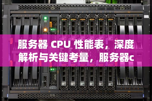 服务器 CPU 性能表，深度解析与关键考量，服务器cpu性能指标