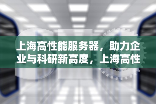 上海高性能服务器，助力企业与科研新高度，上海高性能服务器公司