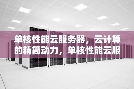 单核性能云服务器，云计算的精简动力，单核性能云服务器是什么
