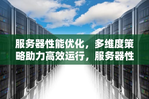 服务器性能优化，多维度策略助力高效运行，服务器性能怎么优化的