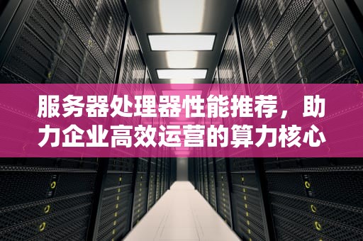 服务器处理器性能推荐，助力企业高效运营的算力核心，服务器处理器性能推荐