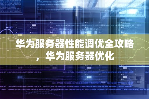 华为服务器性能调优全攻略，华为服务器优化