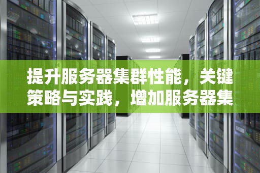提升服务器集群性能，关键策略与实践，增加服务器集群性能的方法