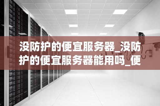 没防护的便宜服务器_没防护的便宜服务器能用吗_便宜服务器的防护问题与解决方案