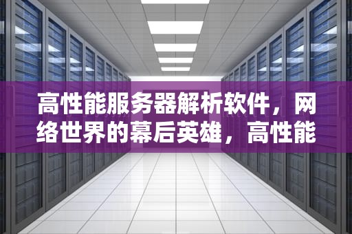 高性能服务器解析软件，网络世界的幕后英雄，高性能服务器解析软件有哪些