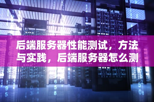 后端服务器性能测试，方法与实践，后端服务器怎么测试性能的