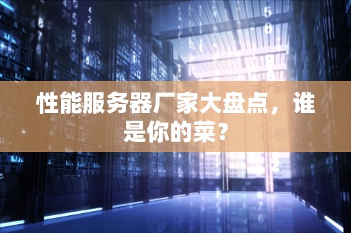 性能服务器厂家大盘点，谁是你的菜？