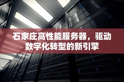 石家庄高性能服务器，驱动数字化转型的新引擎