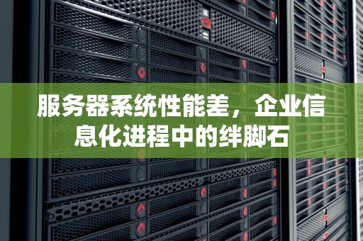 服务器系统性能差，企业信息化进程中的绊脚石