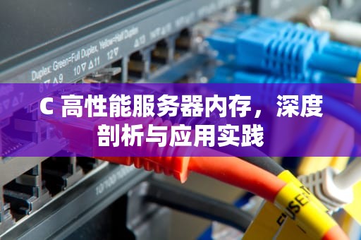C 高性能服务器内存，深度剖析与应用实践