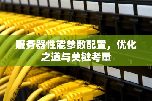 服务器性能参数配置，优化之道与关键考量