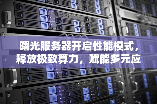 曙光服务器开启性能模式，释放极致算力，赋能多元应用