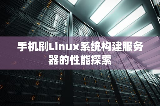 手机刷Linux系统构建服务器的性能探索