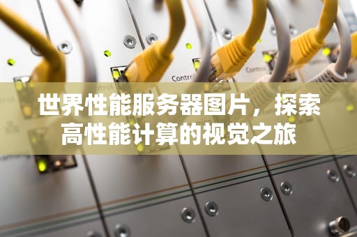 世界性能服务器图片，探索高性能计算的视觉之旅
