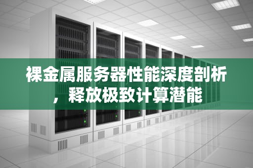 裸金属服务器性能深度剖析，释放极致计算潜能