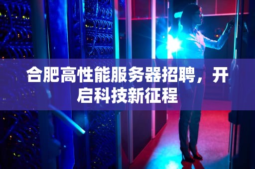 合肥高性能服务器招聘，开启科技新征程