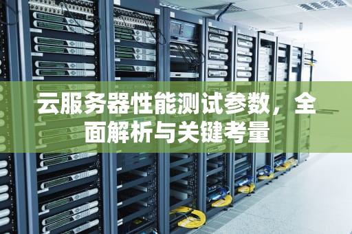 云服务器性能测试参数，全面解析与关键考量