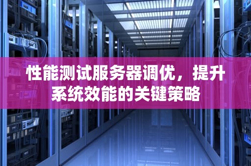 性能测试服务器调优，提升系统效能的关键策略