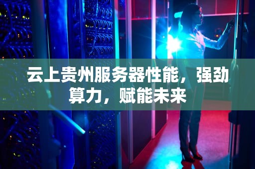 云上贵州服务器性能，强劲算力，赋能未来