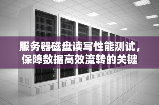 服务器磁盘读写性能测试，保障数据高效流转的关键