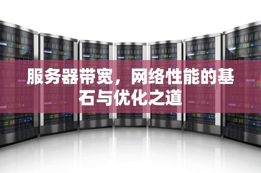服务器带宽，网络性能的基石与优化之道