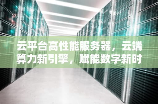 云平台高性能服务器，云端算力新引擎，赋能数字新时代