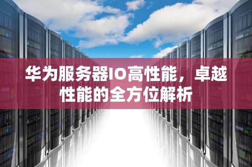 华为服务器IO高性能，卓越性能的全方位解析