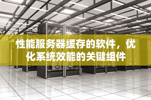 性能服务器缓存的软件，优化系统效能的关键组件