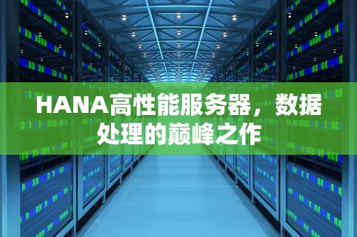 HANA高性能服务器，数据处理的巅峰之作