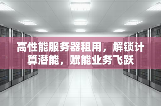 高性能服务器租用，解锁计算潜能，赋能业务飞跃