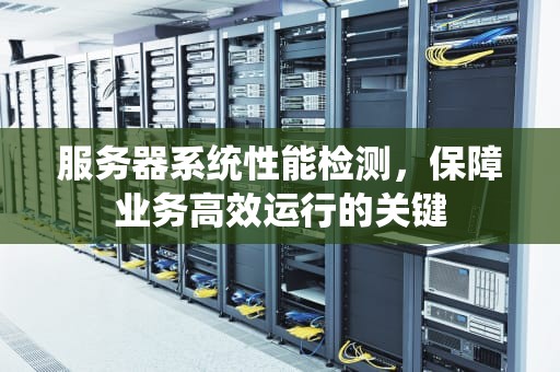 服务器系统性能检测，保障业务高效运行的关键