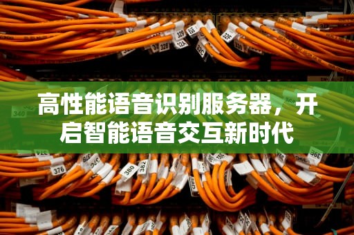 高性能语音识别服务器，开启智能语音交互新时代