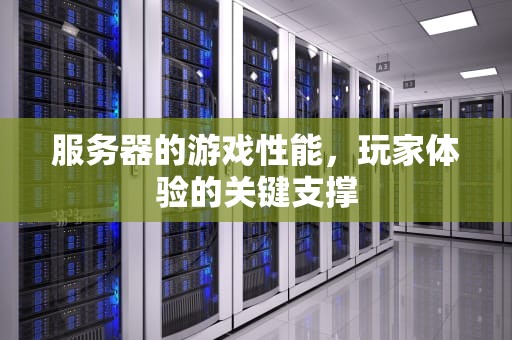 服务器的游戏性能，玩家体验的关键支撑